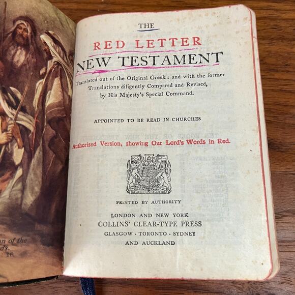 Mini Red Letter New Testament Translated Out of the Original Greek Early 1900's - Picture 4 of 13